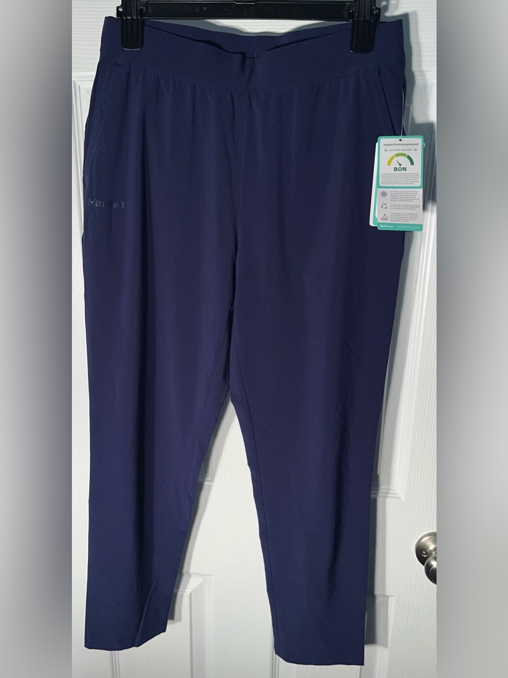 $85 NWT Marmot Women's Elda Crop Pants, Arctic Navy Size Small S Polyester